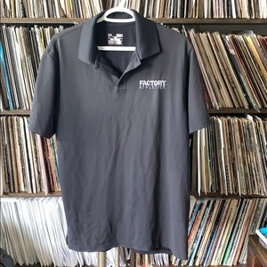 Under Armor Heat Gear Black Medium Golf Shirt POLO